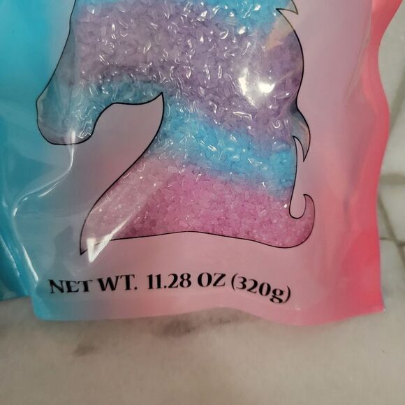 Unicorn Bath Salt Bubble Gum Scent Relax After A Long Day Pink 11.28 Oz NEW - Picture 3 of 5